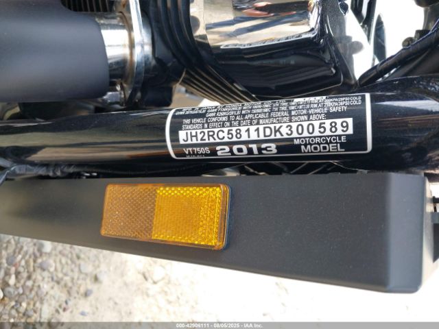 2013 HONDA VT750 JH2RC5811DK300589 Photo 9