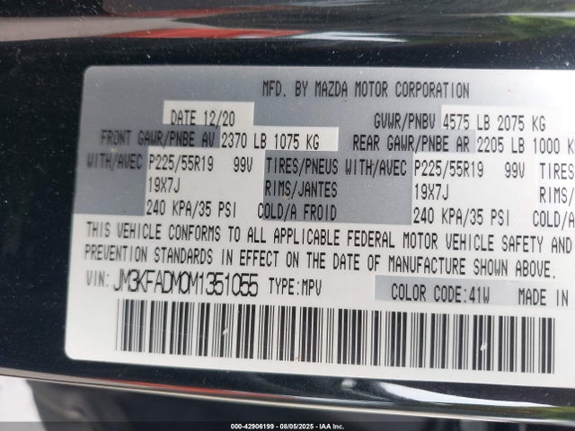 Mazda py cylinder decativation 2021 JM3KFADM0M1351055 Image 9