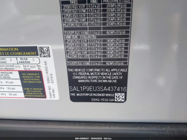 Land Rover aj20p6 2025 SAL1P9EU3SA437416 Image 9