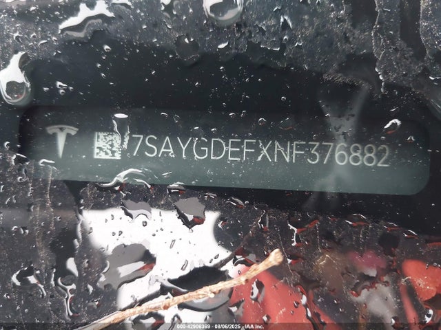 7SAYGDEFXNF376882 Tesla 2022