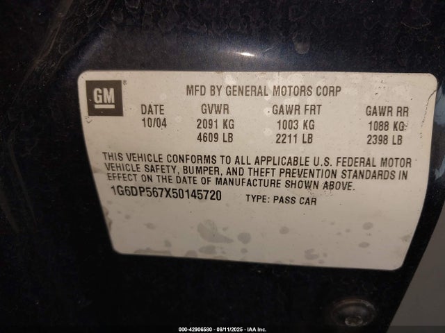 2005 CADILLAC CTS 1G6DP567X50145720 Photo 8