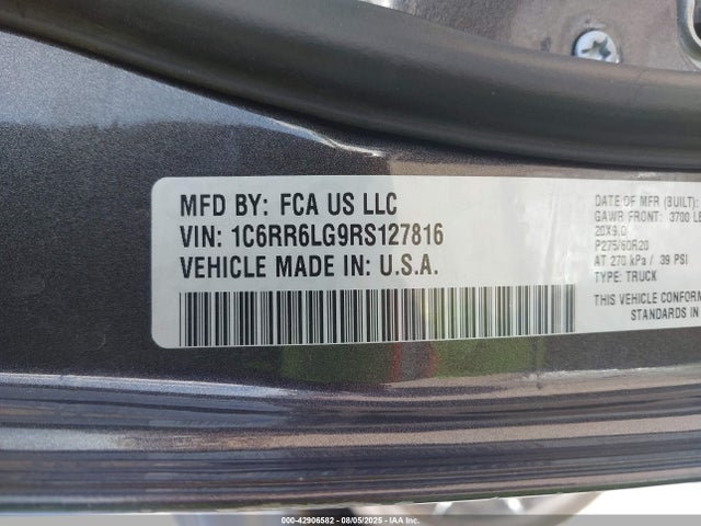 1C6RR6LG9RS127816 RAM 1500