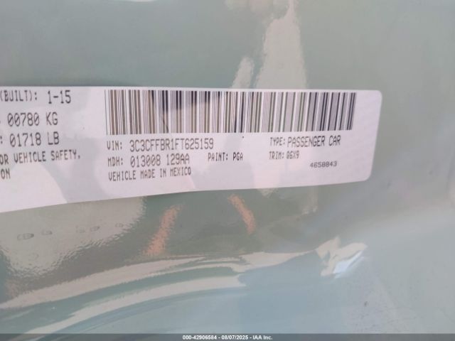 2015 FIAT 500 3C3CFFBR1FT625159 Photo 8