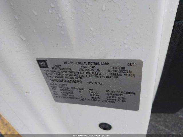 2010 GMC ACADIA 1GKLVNED9AJ102663 Photo 8