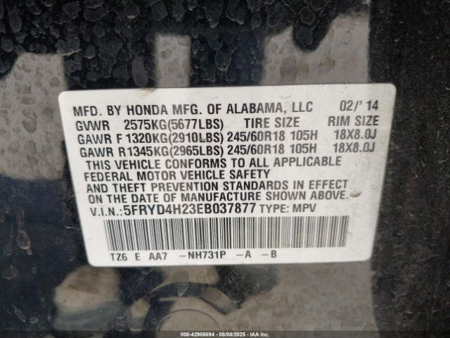 2014 ACURA MDX 5FRYD4H23EB037877 Photo 8