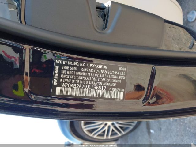 2018 PORSCHE PANAMERA WP0AB2A79JL136617 Photo 8