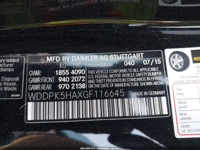 2016 MERCEDES-BENZ SLK 350 WDDPK5HAXGF116645 Photo 8