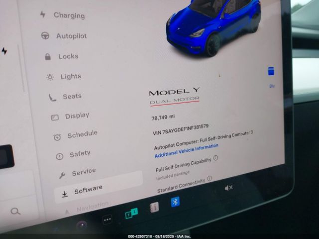 2022 TESLA MODEL Y 7SAYGDEF1NF381579 Photo 6