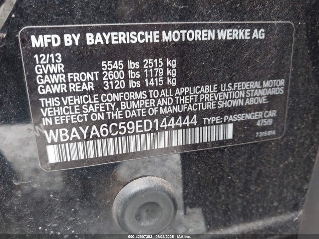 WBAYA6C59ED144444 BMW 740I