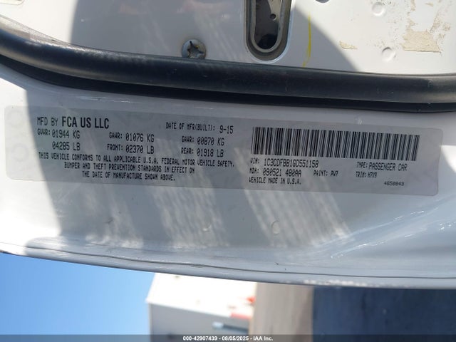 Dodge Dart 2016 1C3CDFBB1GD551158 Image 9