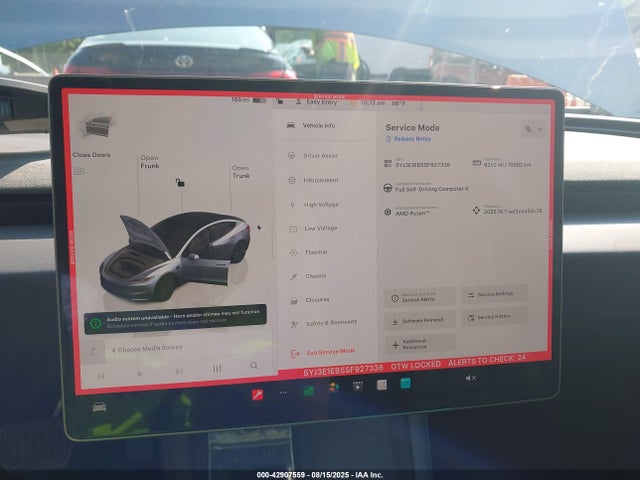 2025 TESLA MODEL 3 5YJ3E1EB5SF927336 Photo 6