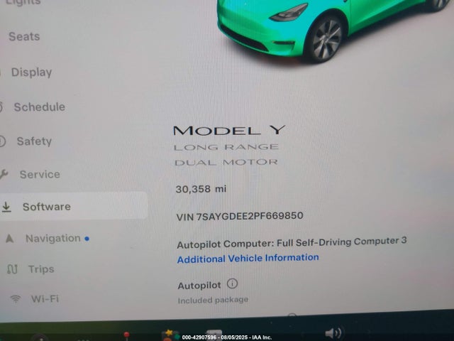 2023 TESLA MODEL Y 7SAYGDEE2PF669850 Photo 6