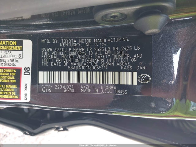 Lexus a25a-fxs 2025 58ADA1C11SU055114 Image 9