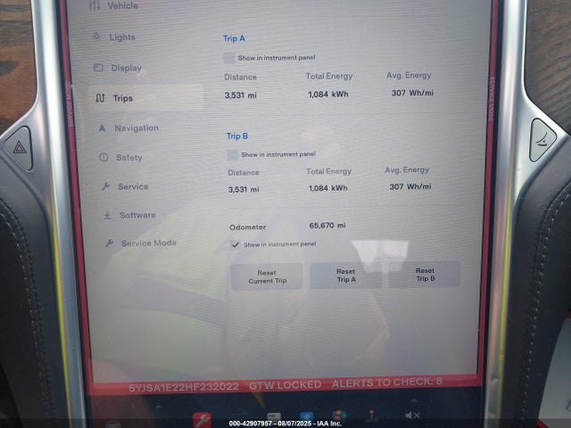 5YJSA1E22HF232022 Tesla MODEL S