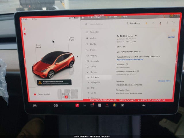 Tesla Model Y 2022 7SAYGDEE6NF434428 Image 7