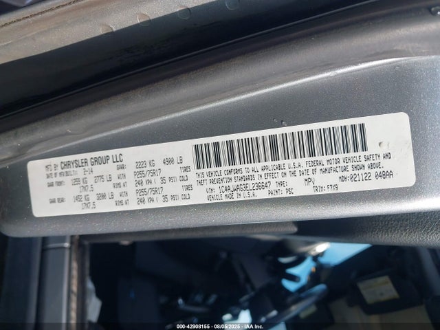 1C4AJWAG3EL236647 Jeep 2014