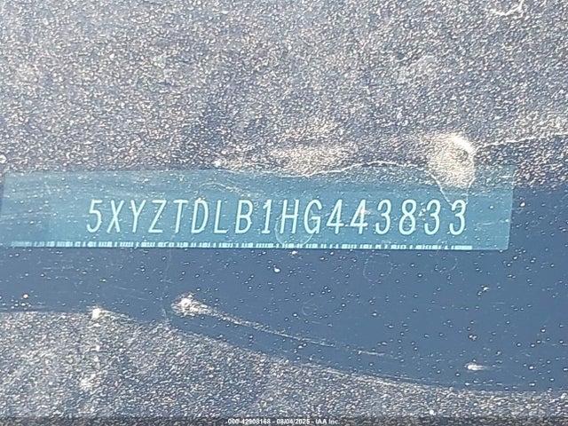 5XYZTDLB1HG443833 Hyundai gdi theta ii
