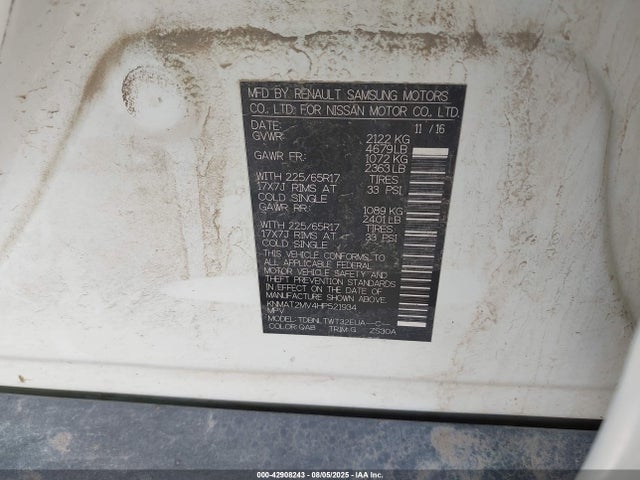 Nissan Rogue 2017 KNMAT2MV4HP521934 Image 9