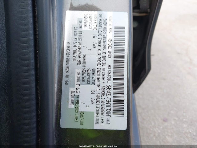 Mazda py cylinder deactivation 2018 JM1GL1UM6J1304969 Image 9