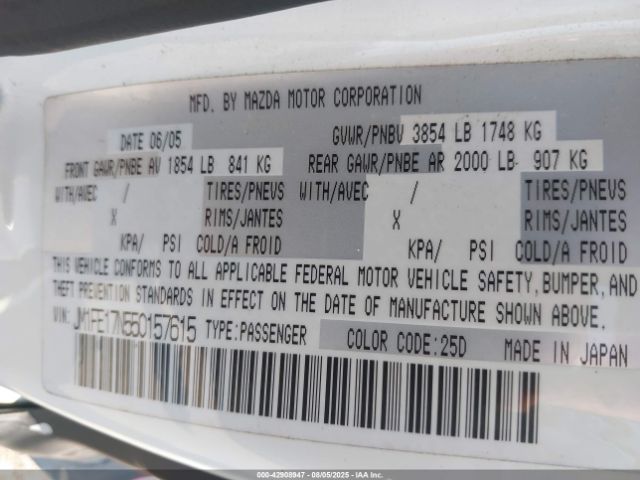 2005 MAZDA RX-8 JM1FE17N550157615 Photo 8