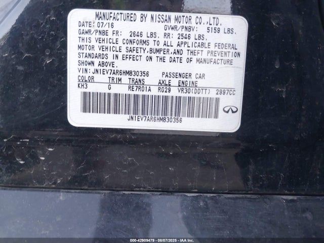 2017 INFINITI Q50 JN1EV7AR6HM830356 Photo 8