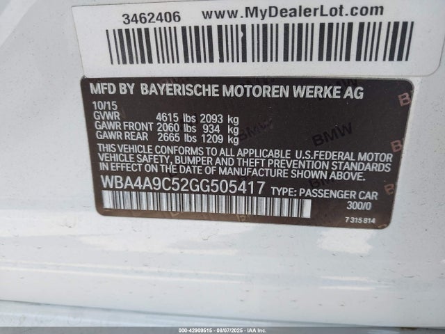 BMW 428i 2016 WBA4A9C52GG505417 Image 9