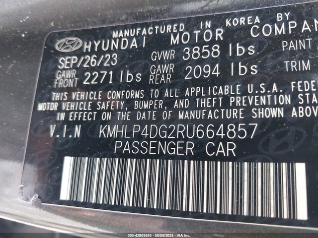 Hyundai mpi nu pe 2024 KMHLP4DG2RU664857 Image 9
