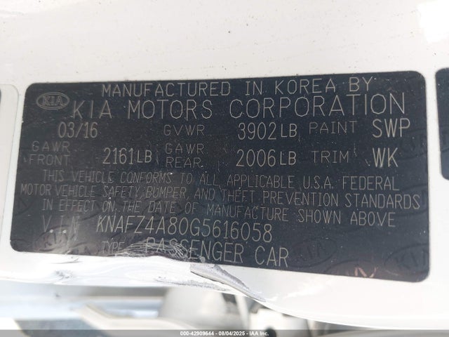 KIA gdi nu 2016 KNAFZ4A80G5616058 Image 9