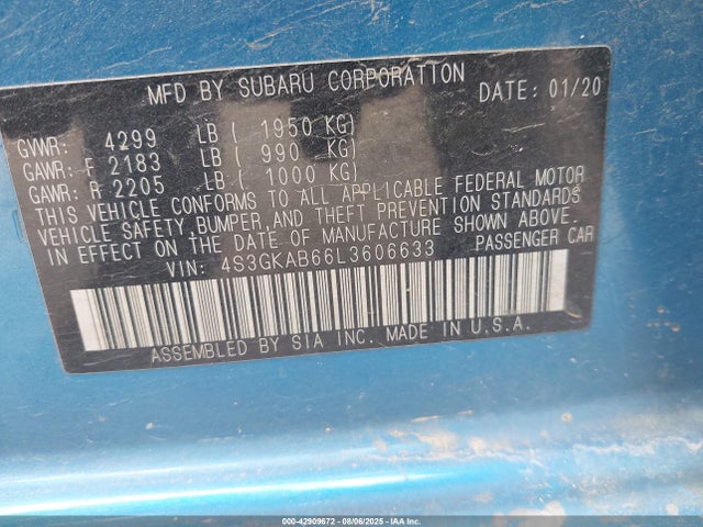 4S3GKAB66L3606633 Subaru Impreza