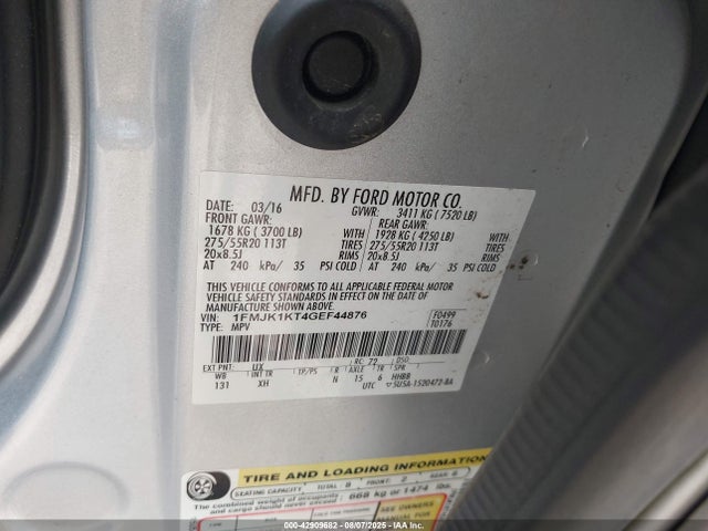 1FMJK1KT4GEF44876 Ford gtdi