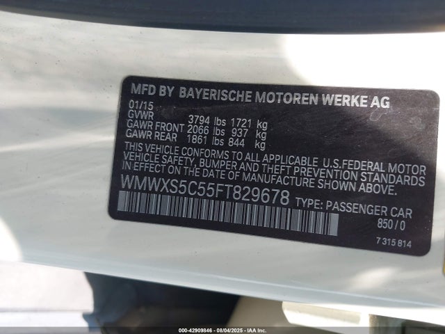 2015 MINI HARDTOP WMWXS5C55FT829678 Photo 8