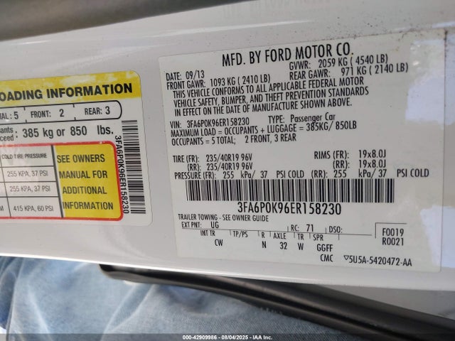 Ford 2014 2014 3FA6P0K96ER158230 Image 9