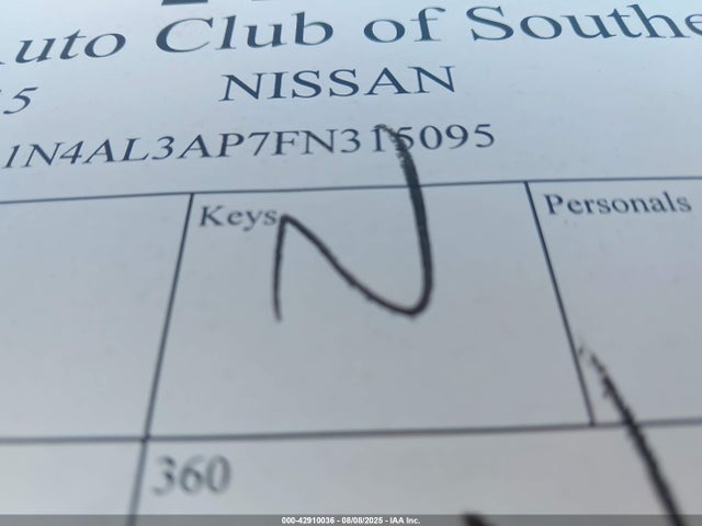 1N4AL3AP7FN315095 Nissan 2015