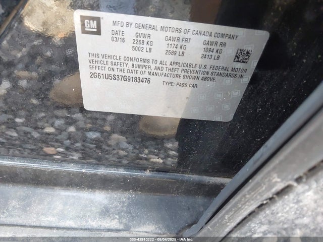 2016 CADILLAC XTS 2G61U5S37G9183476 Photo 8