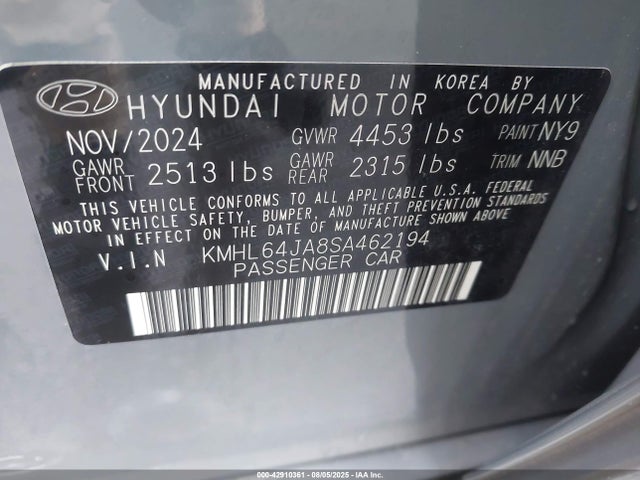 KMHL64JA8SA462194 Hyundai gdi theta iii