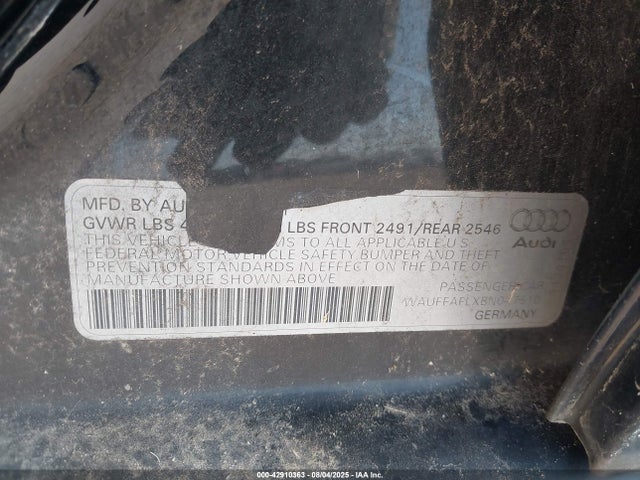 2011 AUDI A4 WAUFFAFLXBN047510 Photo 8