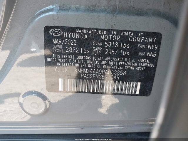 Hyundai Ioniq 6 2023 KMHM34AA9PA033358 Image 9