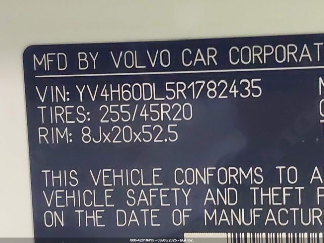 2024 VOLVO XC60 RECHARGE PLUG-IN HYBRID YV4H60DL5R1782435 Photo 8