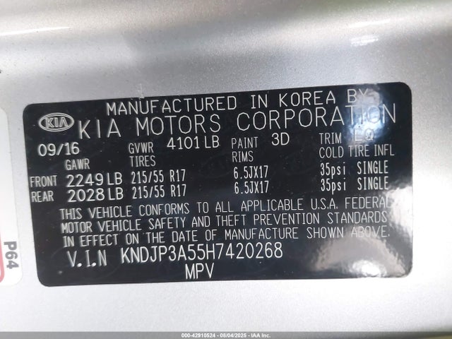 KNDJP3A55H7420268 KIA gdi