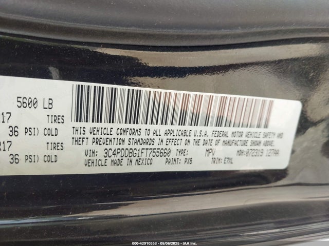 Dodge Journey 2015 3C4PDDBG1FT755660 Image 9