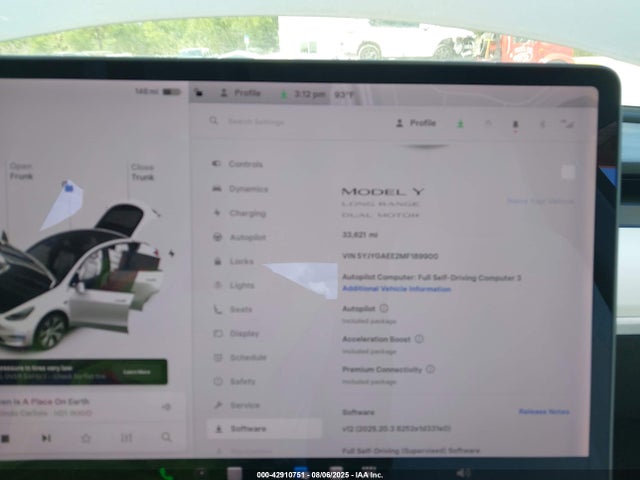 2021 TESLA MODEL Y 5YJYGAEE2MF189900 Photo 6