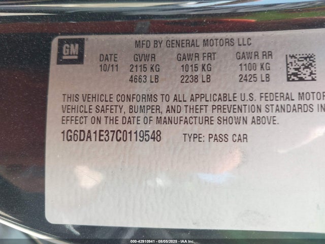 2012 CADILLAC CTS 1G6DA1E37C0119548 Photo 8