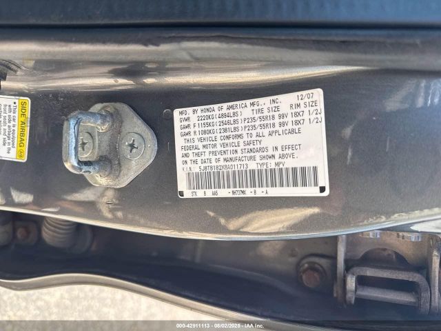 2008 ACURA RDX 5J8TB182X8A011713 Photo 8