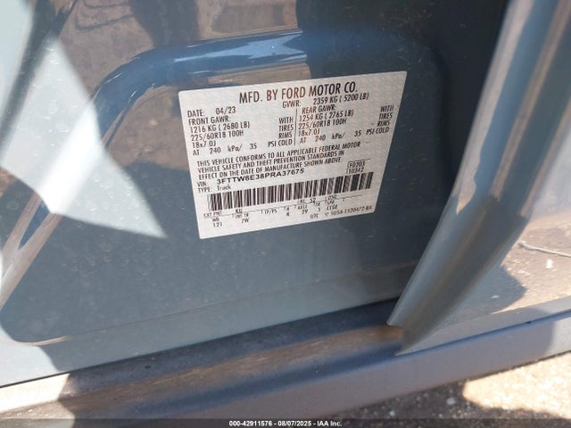 Ford 2023 2023 3FTTW8E38PRA37675 Image 9