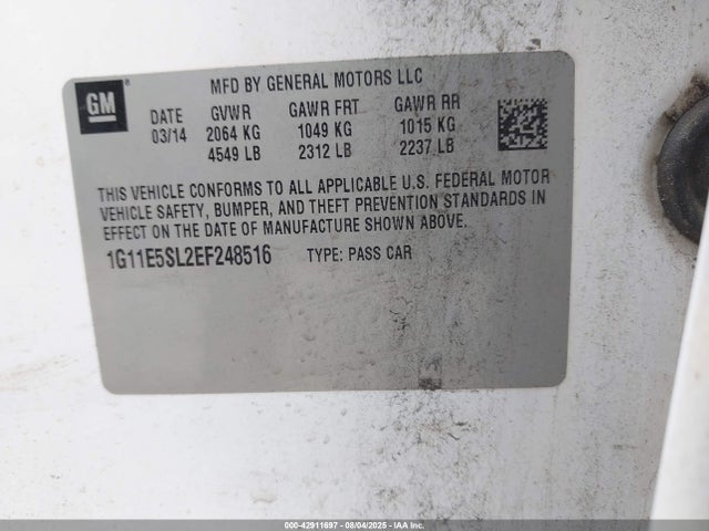 Chevrolet lkw 2014 1G11E5SL2EF248516 Image 9