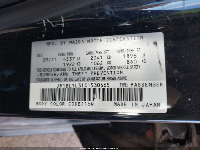 2012 MAZDA MAZDASPEED3 JM1BL1L31C1530665 Photo 8