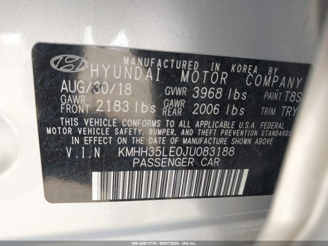 KMHH35LE0JU083188 Hyundai gdi nu