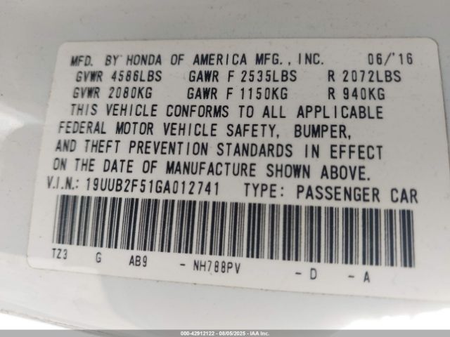 2016 ACURA TLX 19UUB2F51GA012741 Photo 8