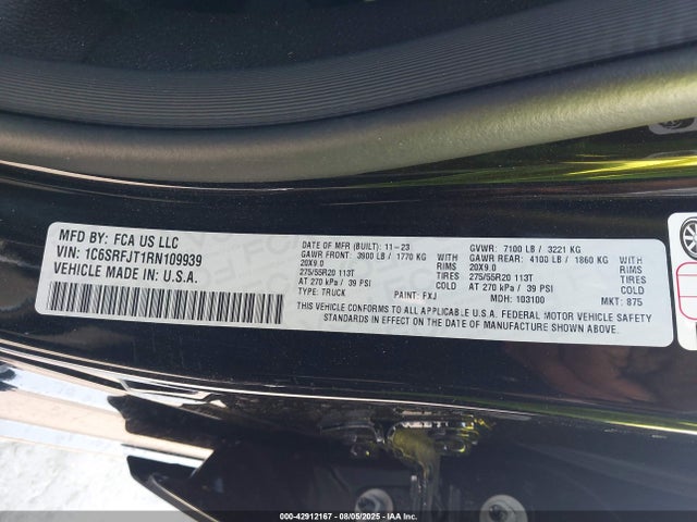 RAM 2024 2024 1C6SRFJT1RN109939 Image 9