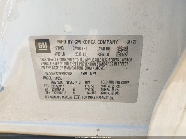 Chevrolet lih 2023 KL79MPS20PB032283 Image 9